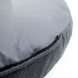 hyggelig designer bed bouclé dark grey 90 cm