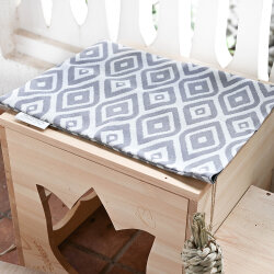 Kühlmatte outdoor boho grey 40 x 50 cm