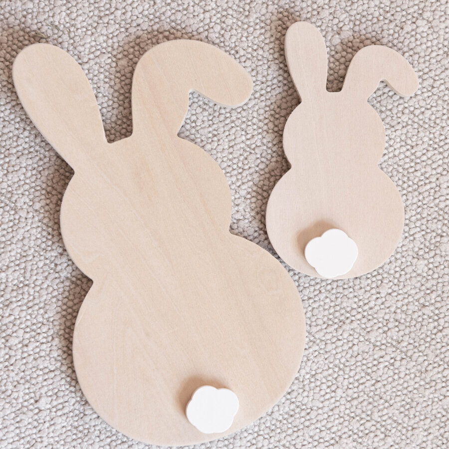 Hopplwerk Holzhasen mit Pummelschwanz