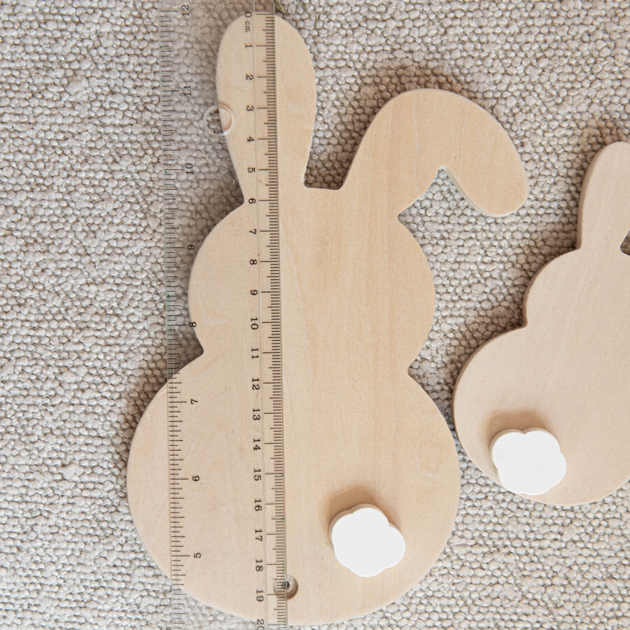 Hopplwerk Holzhasen mit Pummelschwanz