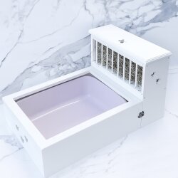 Kaninchentoilette mit Raufe "butterfly" weiß