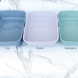 Kaninchentoilette mit Raufe "butterfly" weiß