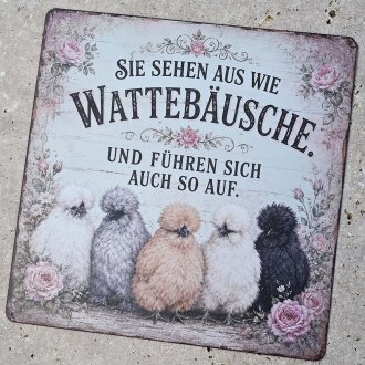 Vintage Schild Vögel