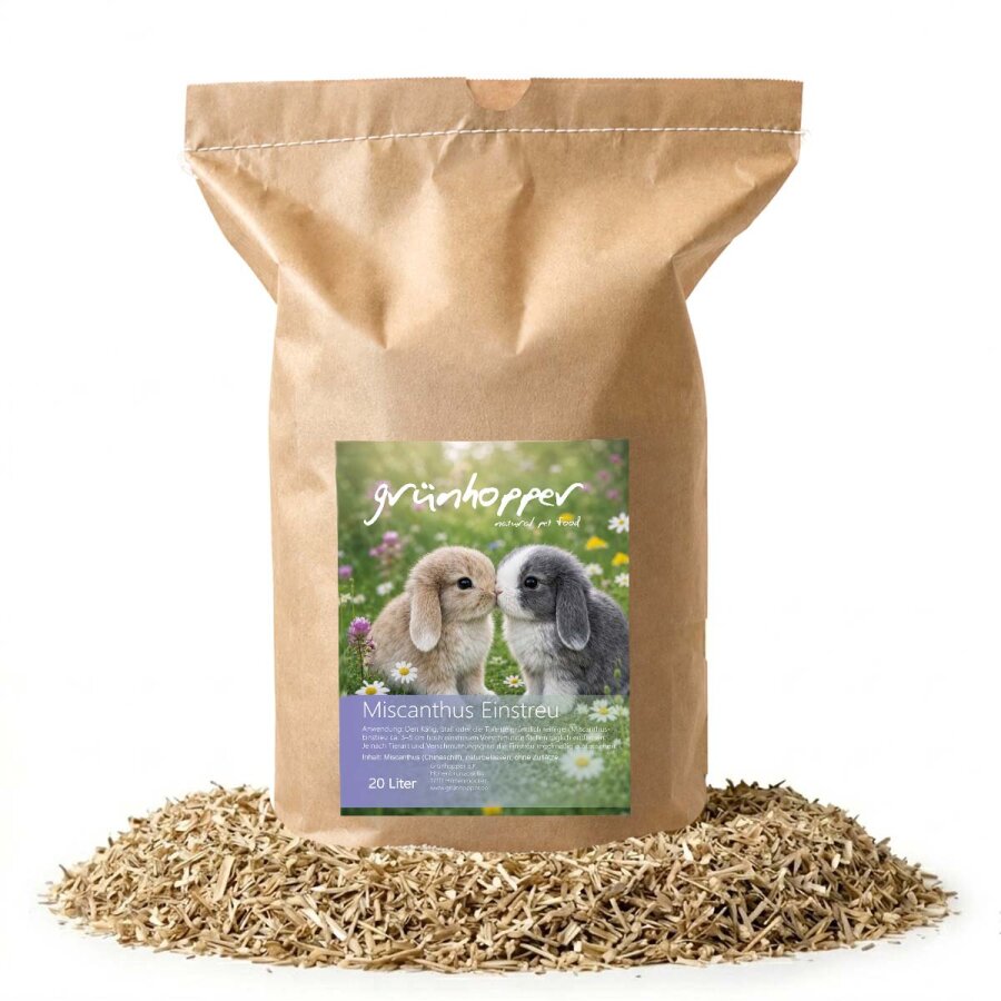 Miscanthus Einstreu 20 Liter